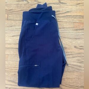 Figs Navy Zamora Jogger Scrub Pant, Size Small